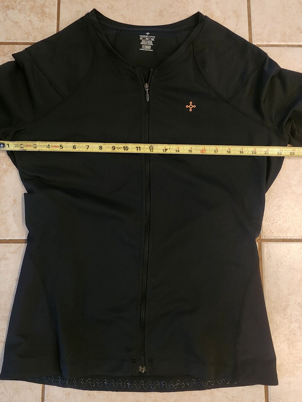 Womens Plus Black Zip-Front Long Sleeve Jacket Tommie Copper Compression Size 2x - Picture 7 of 9